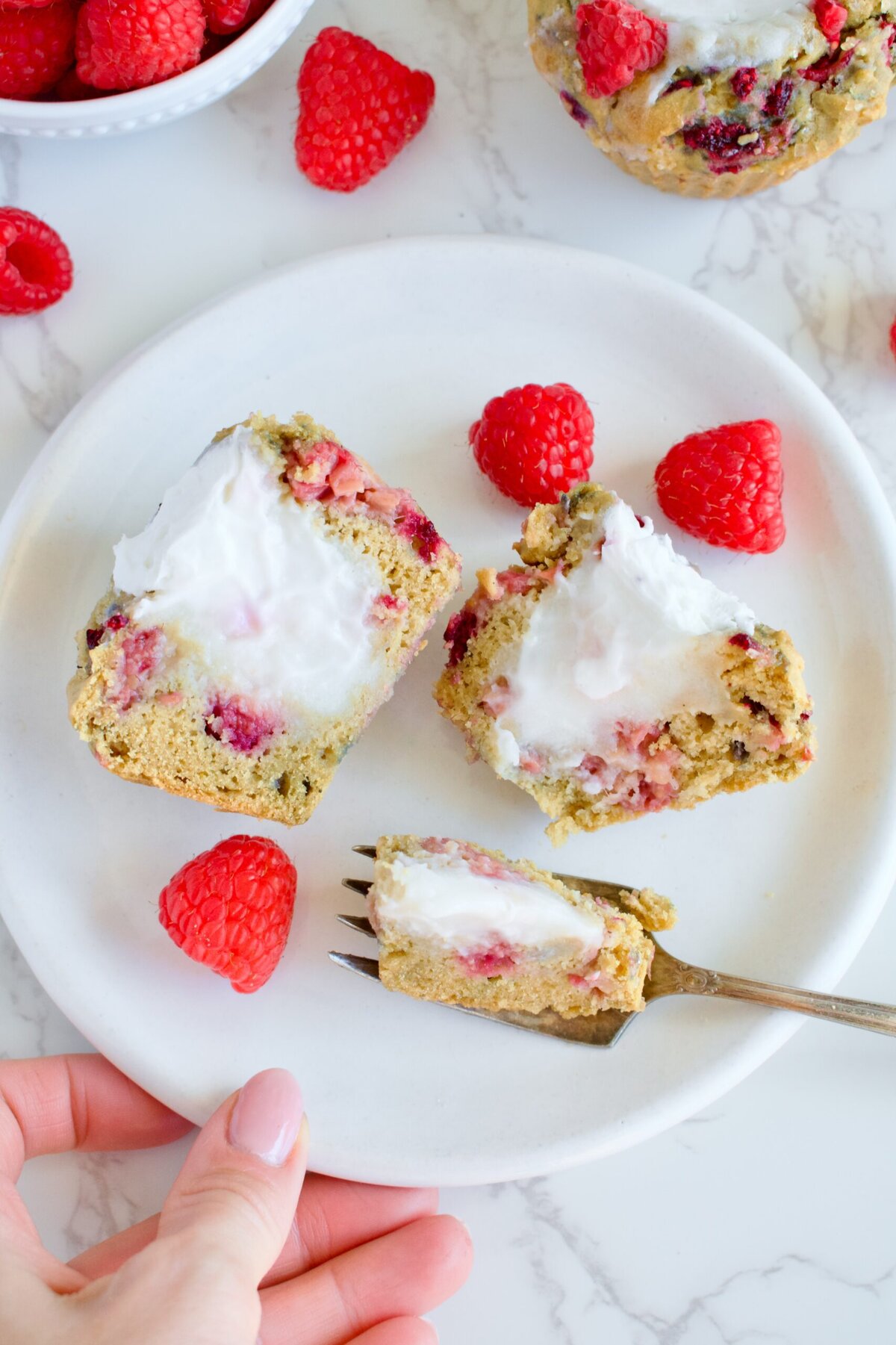 refined sugar free raspberry muffins