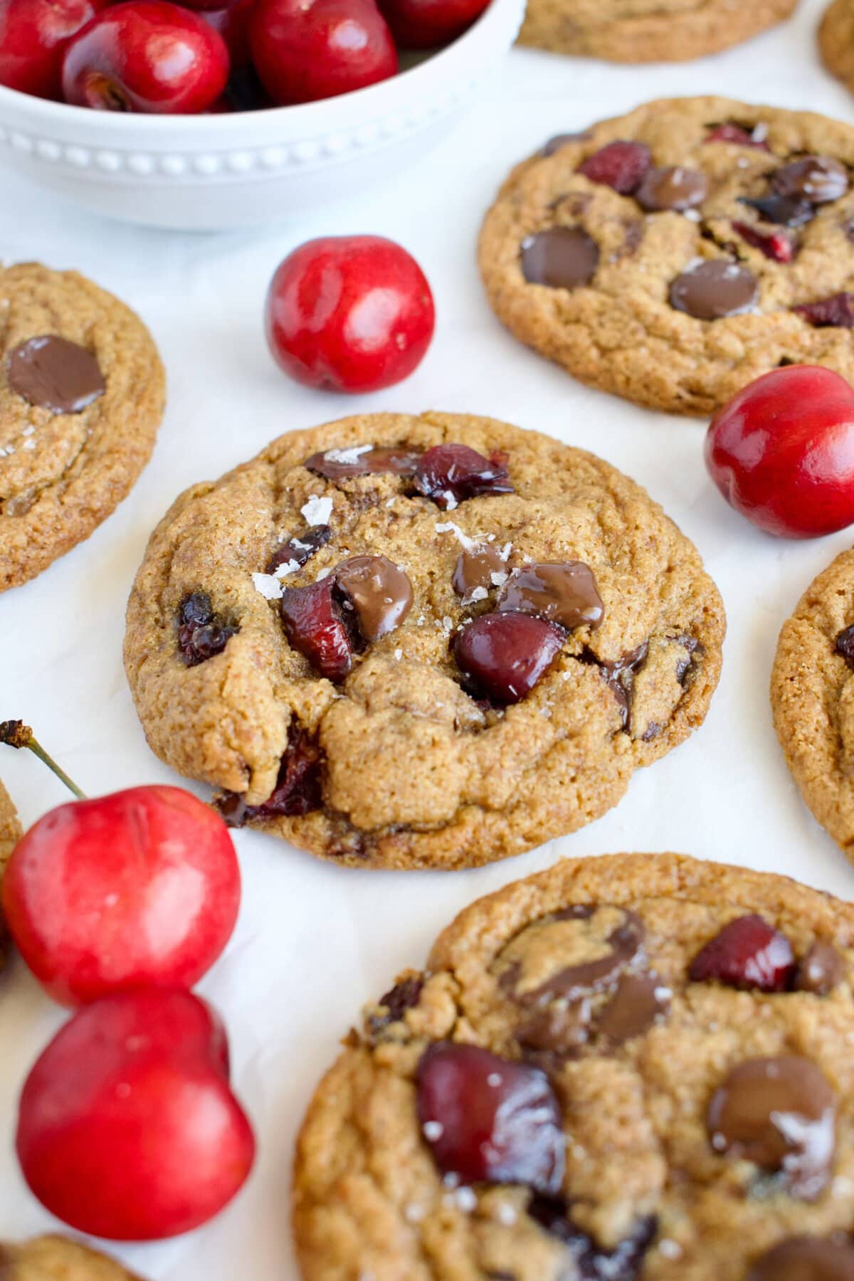 cherry and chocolate chip cookies