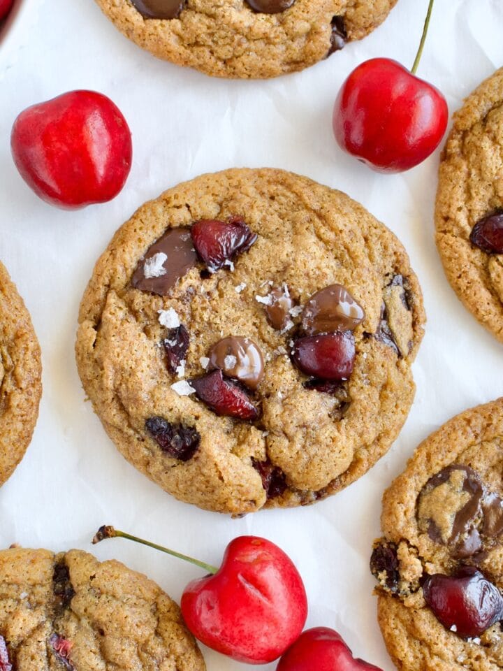 gluten free cherry chocolate chip cookies