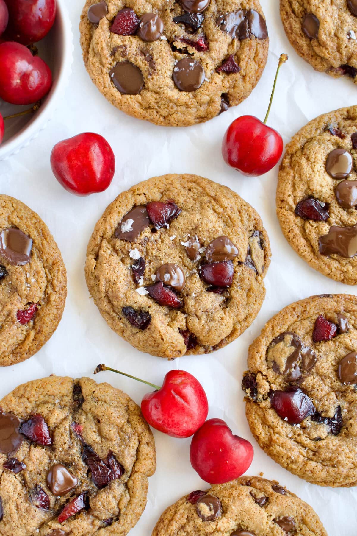 gluten free cherry chocolate chip cookies