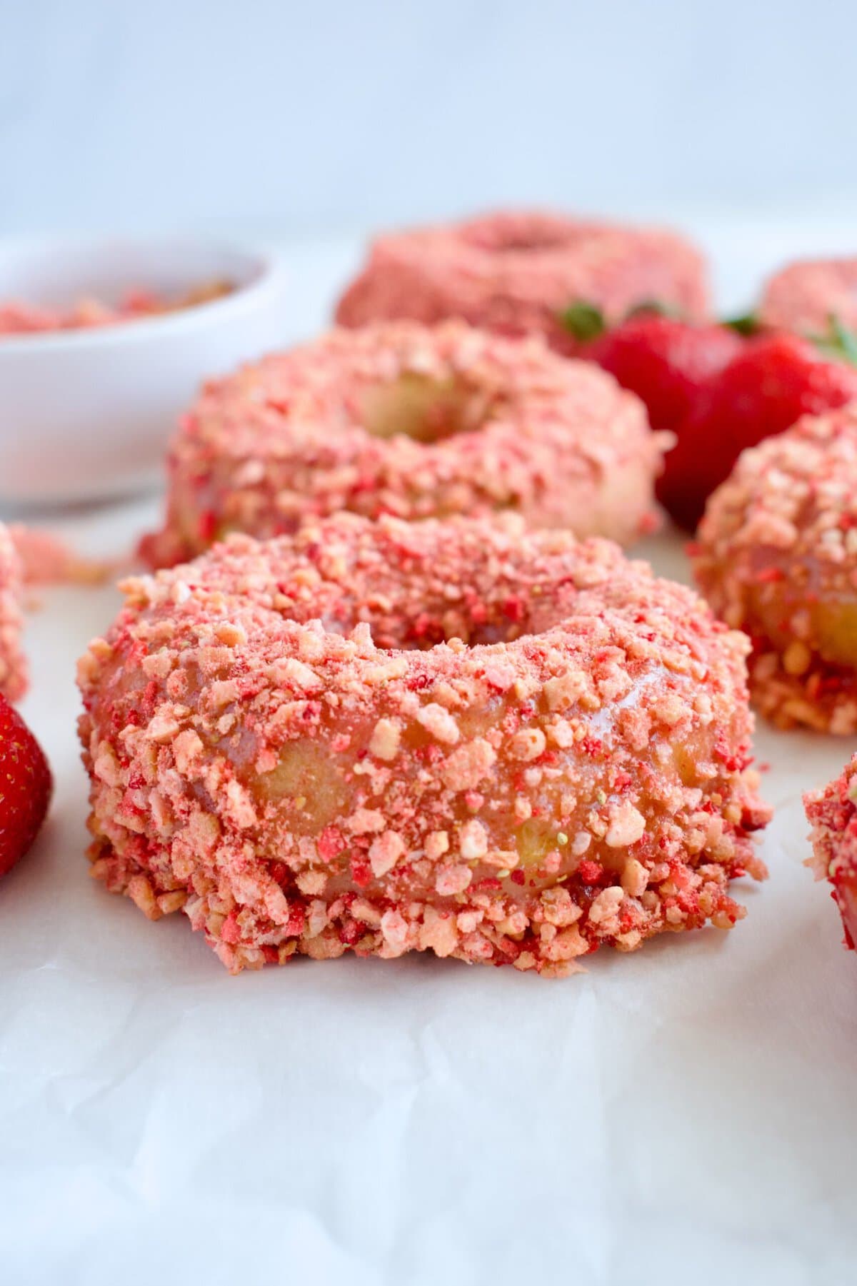 gluten free dairy free strawberry donuts