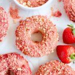 gluten free strawberry crunch donuts
