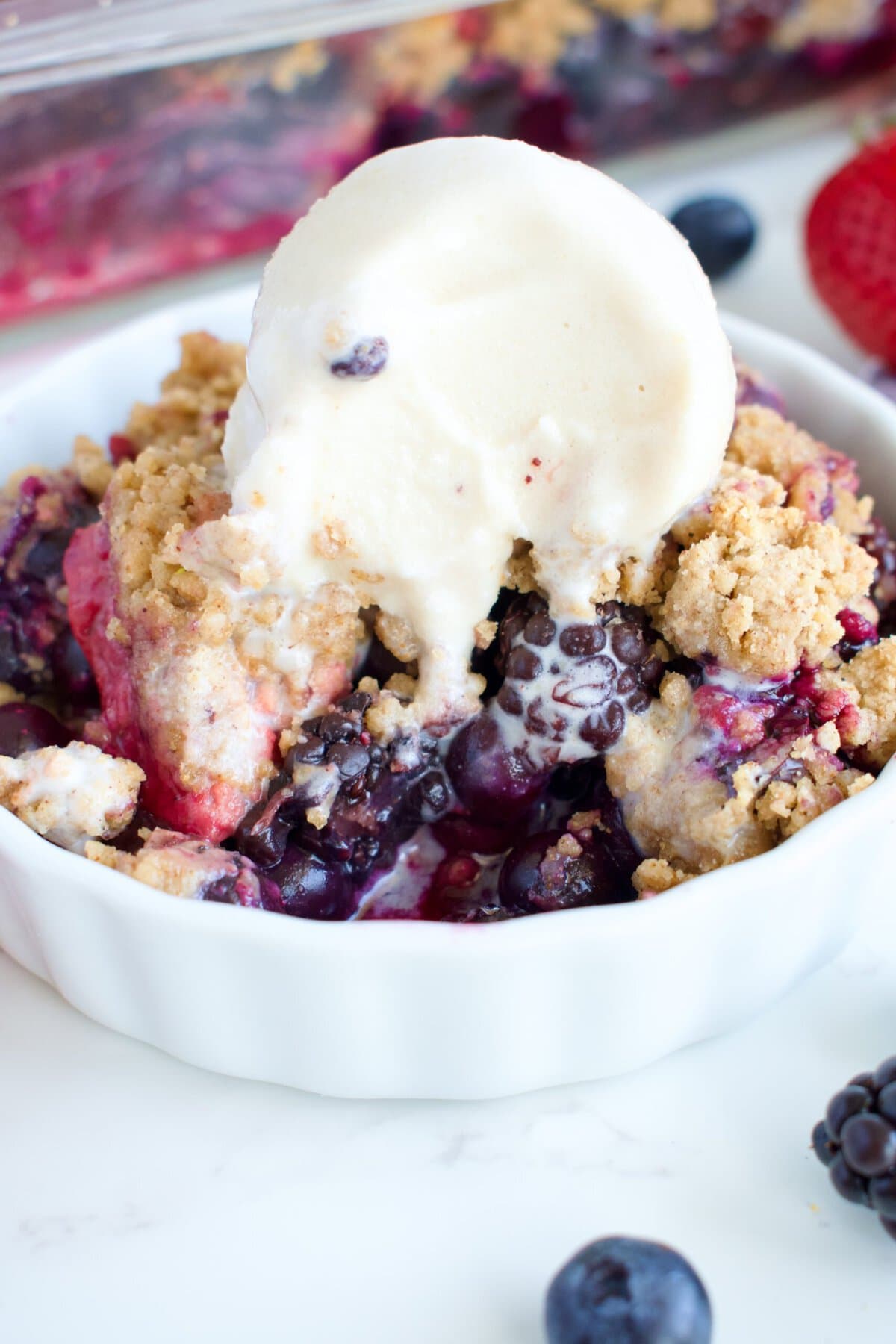 gluten free healthy fruit crumble
