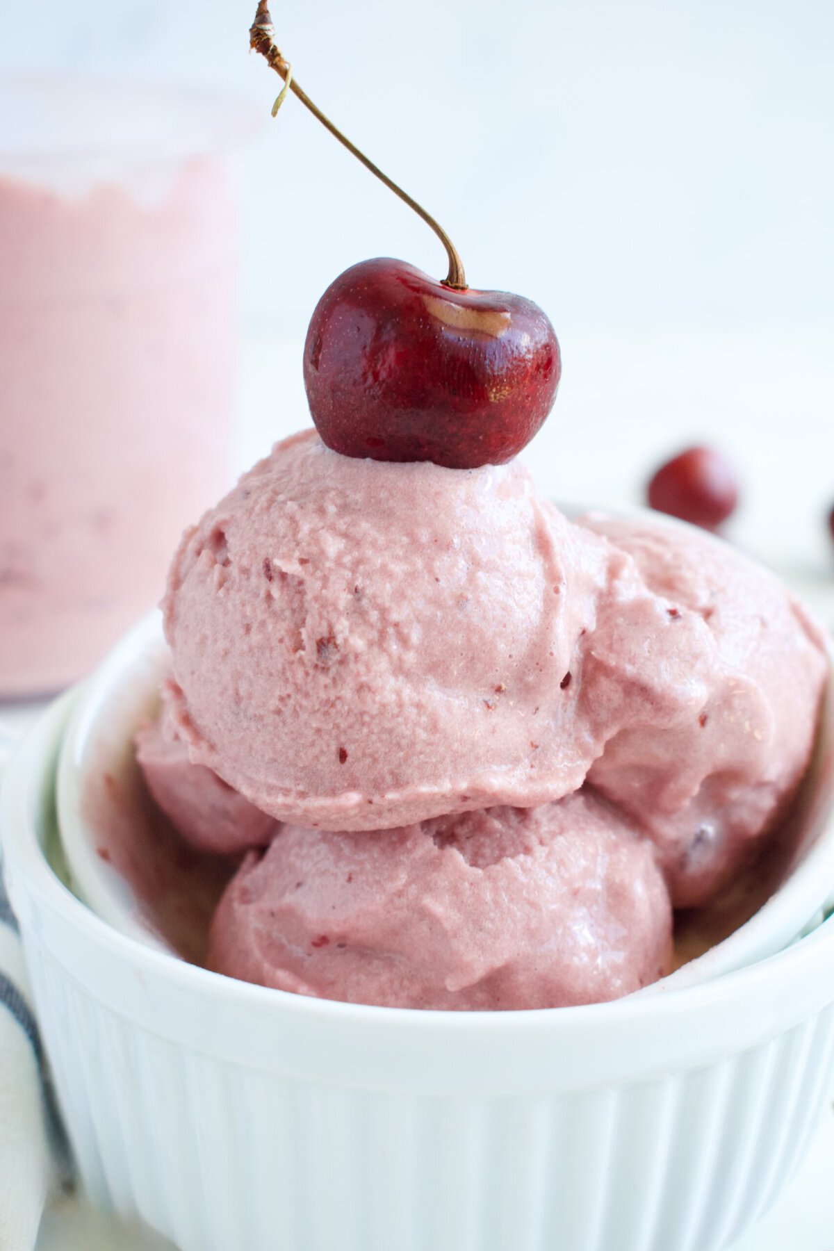 dairy free cherry ice cream