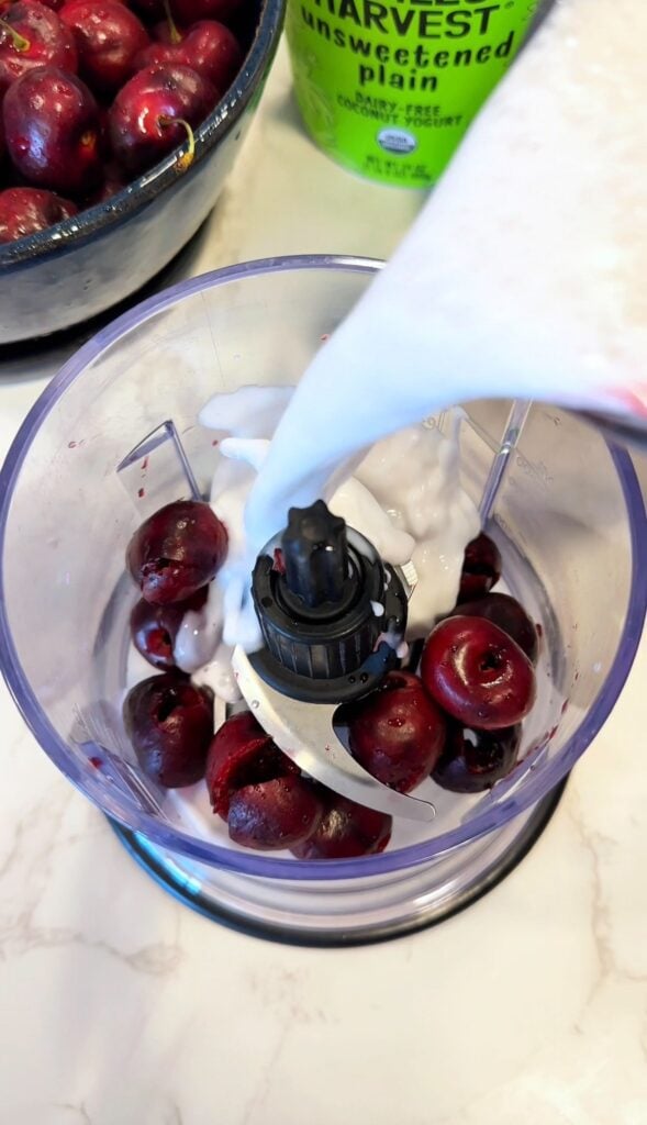 how to make vegan cherry ice cream