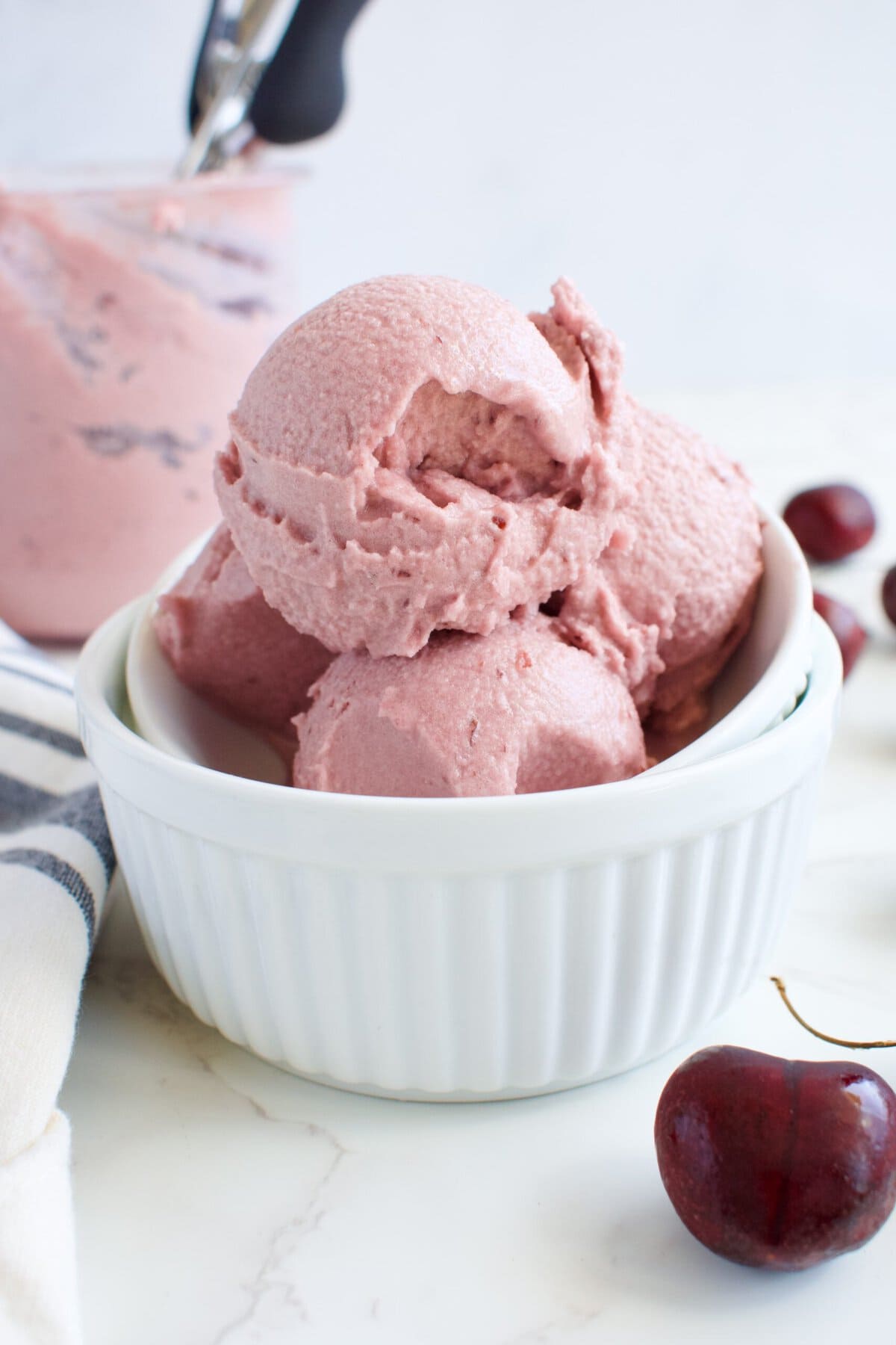 vegan cherry ice cream